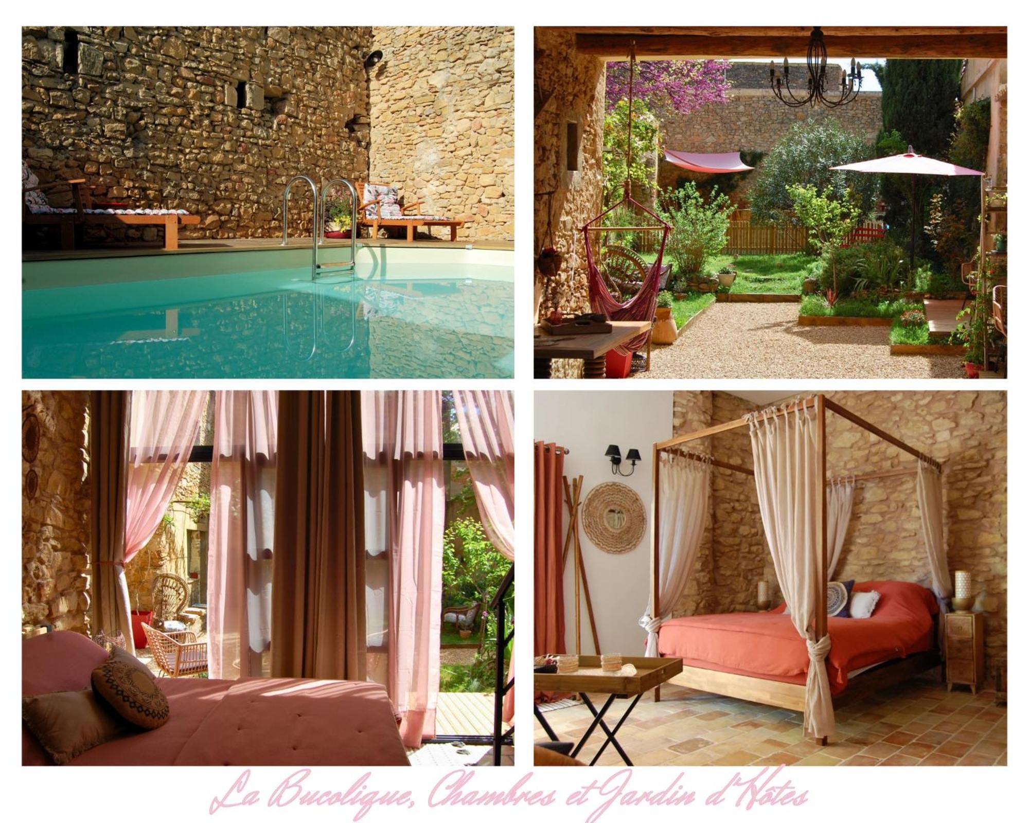 La Bucolique, Chambres Et Jardin D'Hotes Sabran Kültér fotó